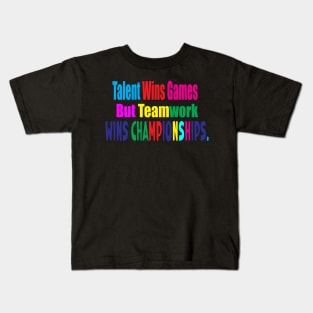 Talent Wins Games Kids T-Shirt